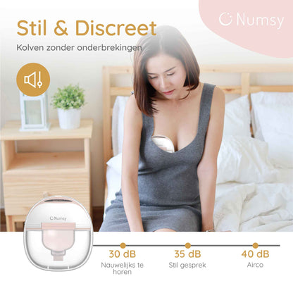 Numsy Elektrische Draadloze Borstkolf - Handsfree - Enkel