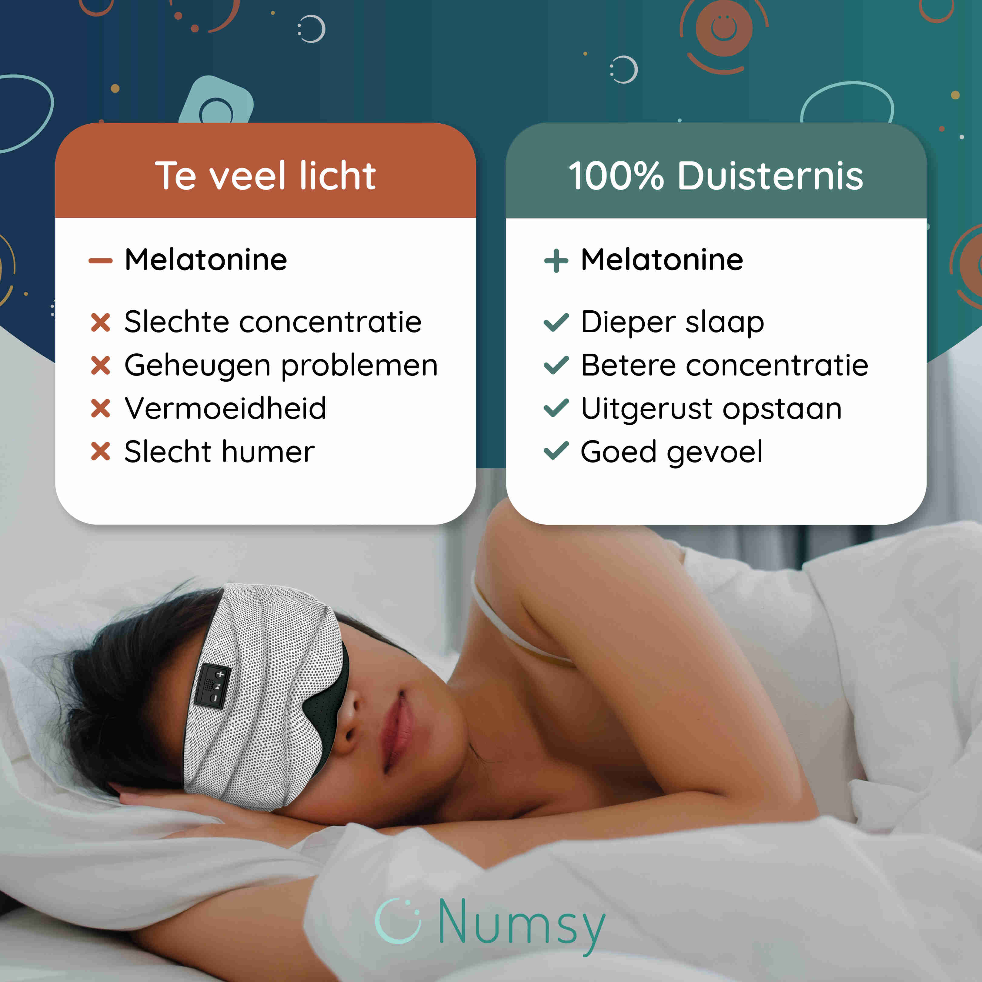 Numsy Bluetooth Slaapmasker