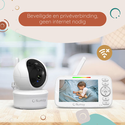 Numsy Parent Pro Babyfoon met Camera