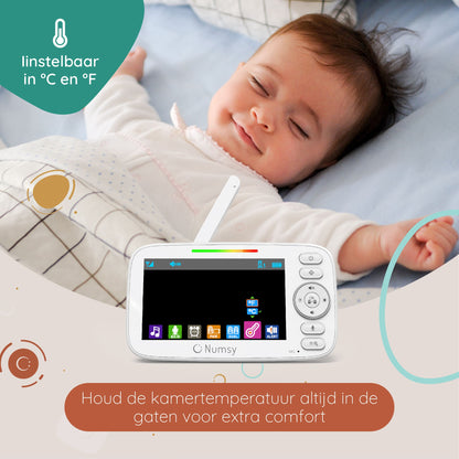 Numsy Parent Pro Babyfoon met Camera