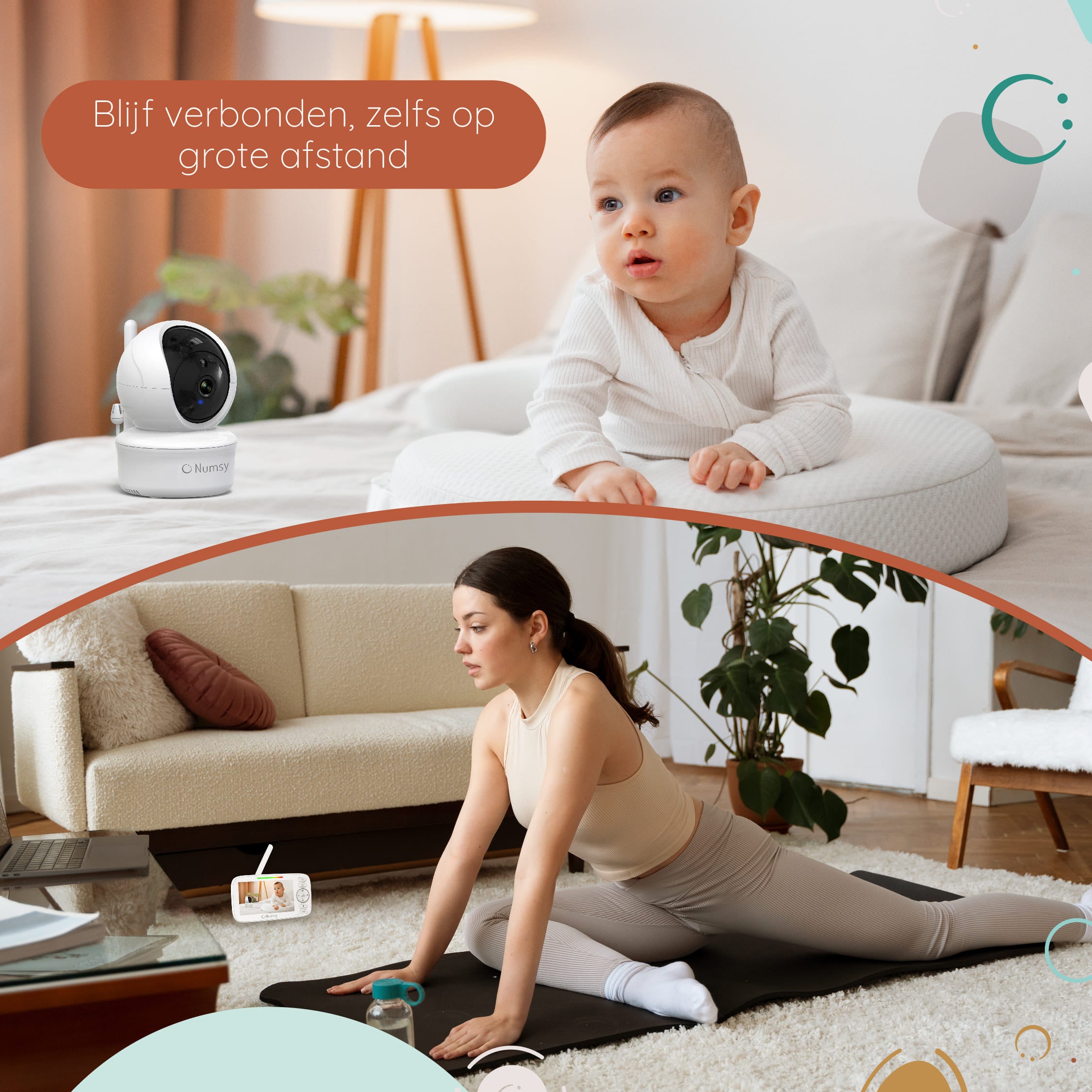 Numsy Parent Pro Babyfoon met Camera